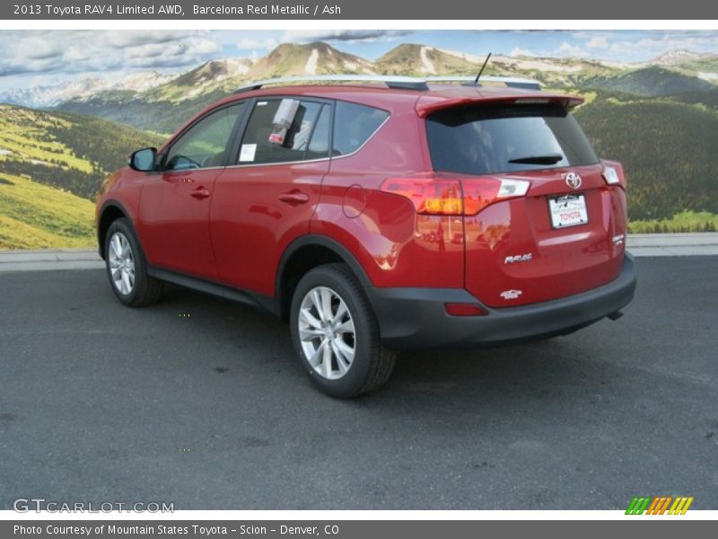 Barcelona Red Metallic / Ash 2013 Toyota RAV4 Limited AWD