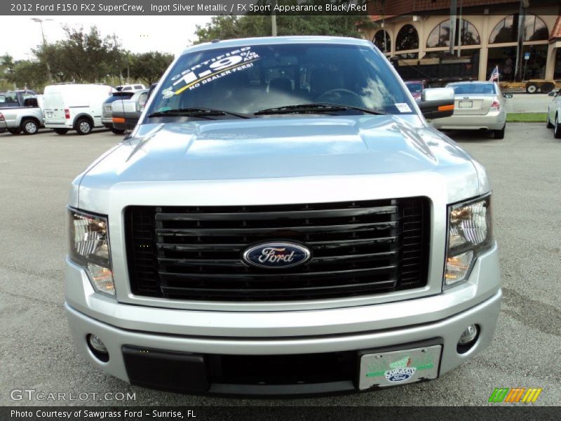 Ingot Silver Metallic / FX Sport Appearance Black/Red 2012 Ford F150 FX2 SuperCrew