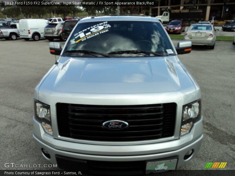 Ingot Silver Metallic / FX Sport Appearance Black/Red 2012 Ford F150 FX2 SuperCrew
