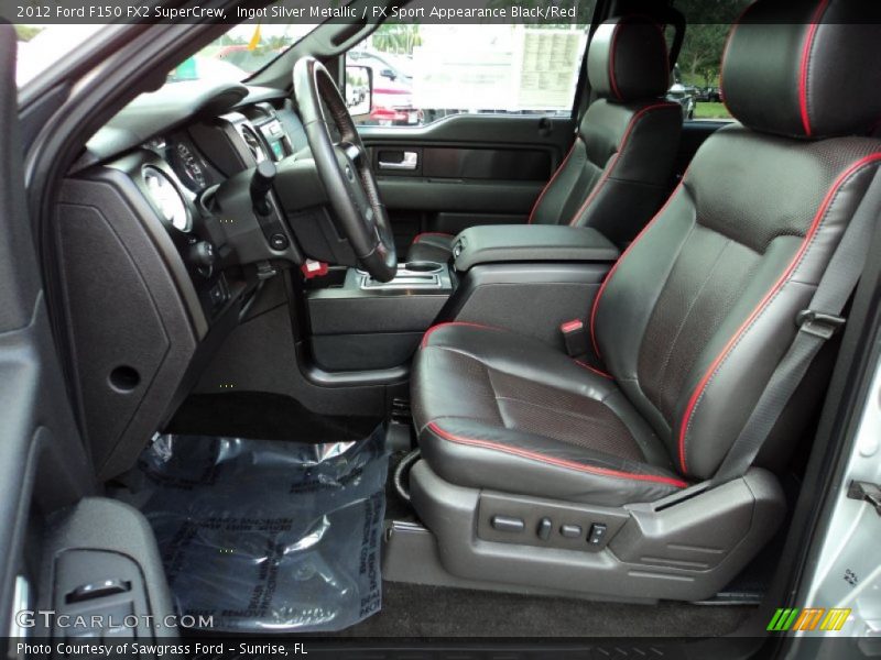 Ingot Silver Metallic / FX Sport Appearance Black/Red 2012 Ford F150 FX2 SuperCrew