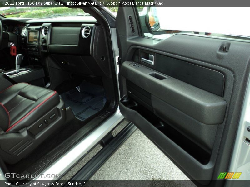 Ingot Silver Metallic / FX Sport Appearance Black/Red 2012 Ford F150 FX2 SuperCrew