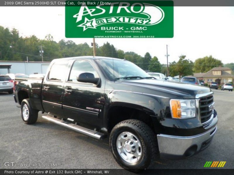 Onyx Black / Ebony 2009 GMC Sierra 2500HD SLT Crew Cab