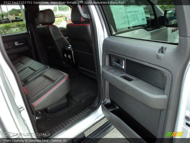 Ingot Silver Metallic / FX Sport Appearance Black/Red 2012 Ford F150 FX2 SuperCrew