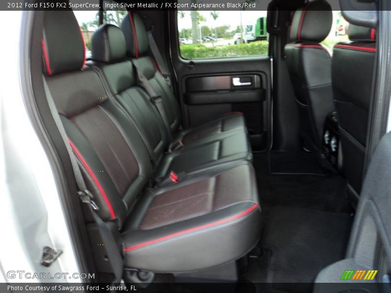 Ingot Silver Metallic / FX Sport Appearance Black/Red 2012 Ford F150 FX2 SuperCrew