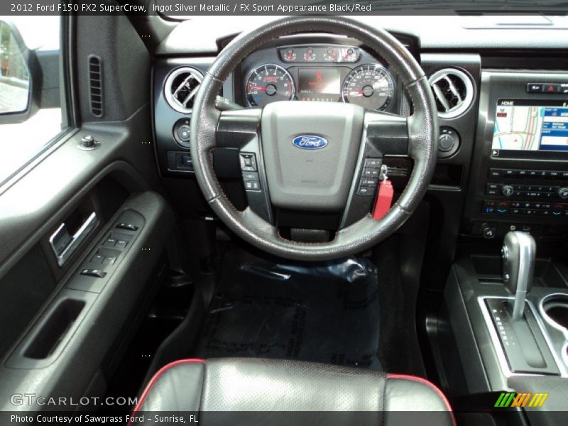Ingot Silver Metallic / FX Sport Appearance Black/Red 2012 Ford F150 FX2 SuperCrew