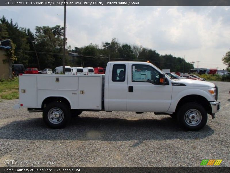 Oxford White / Steel 2013 Ford F350 Super Duty XL SuperCab 4x4 Utility Truck