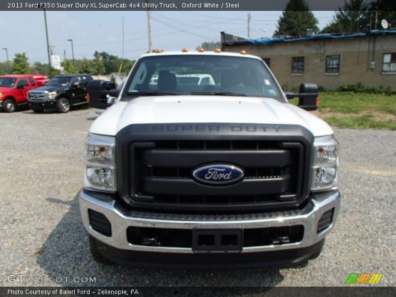 Oxford White / Steel 2013 Ford F350 Super Duty XL SuperCab 4x4 Utility Truck