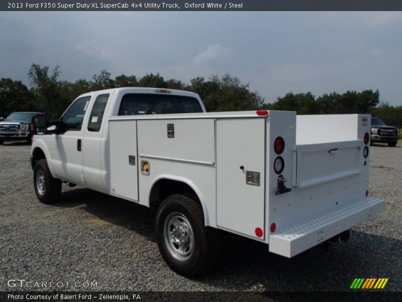 Oxford White / Steel 2013 Ford F350 Super Duty XL SuperCab 4x4 Utility Truck