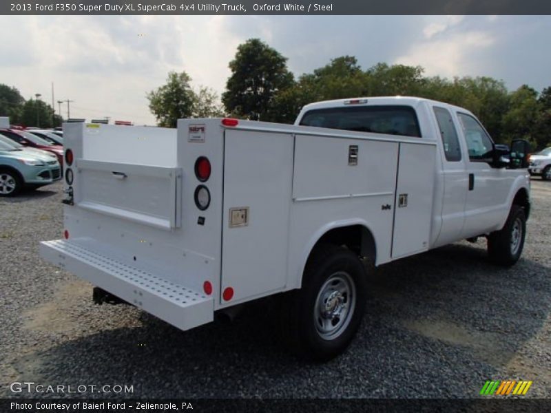 Oxford White / Steel 2013 Ford F350 Super Duty XL SuperCab 4x4 Utility Truck