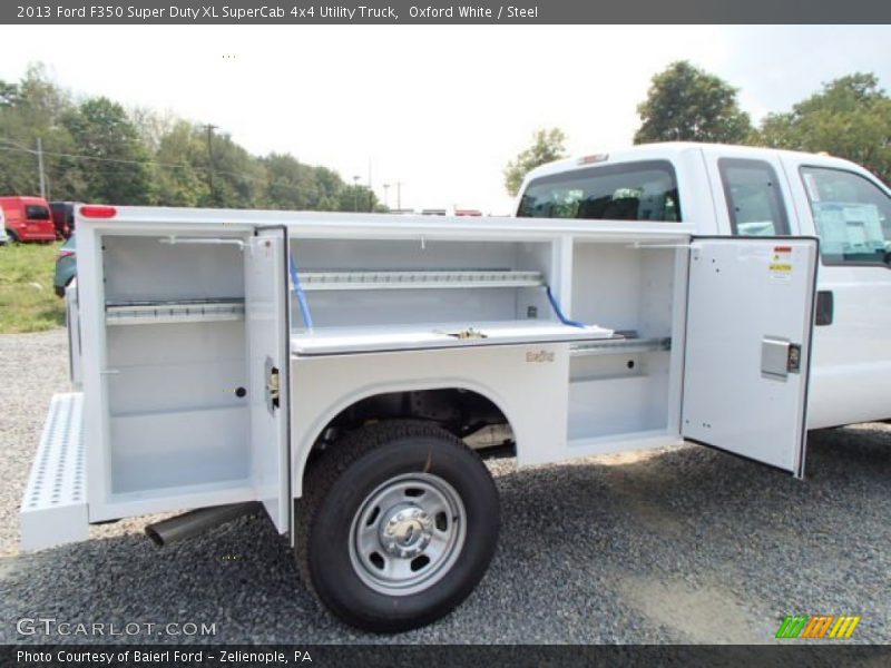 Oxford White / Steel 2013 Ford F350 Super Duty XL SuperCab 4x4 Utility Truck