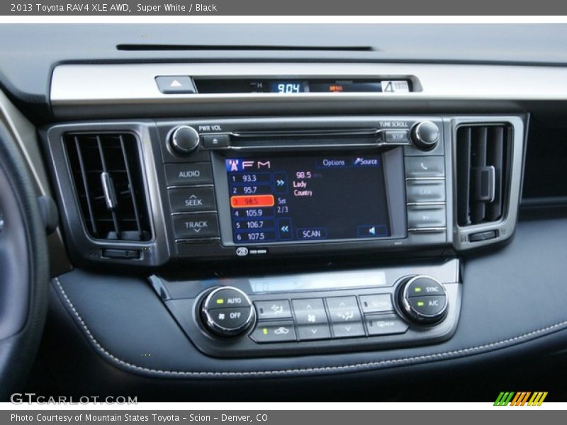 Super White / Black 2013 Toyota RAV4 XLE AWD