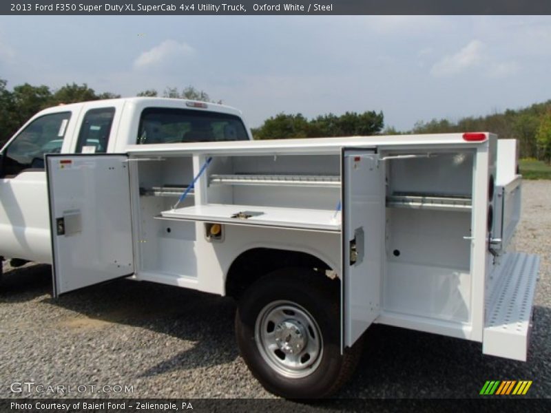 Oxford White / Steel 2013 Ford F350 Super Duty XL SuperCab 4x4 Utility Truck