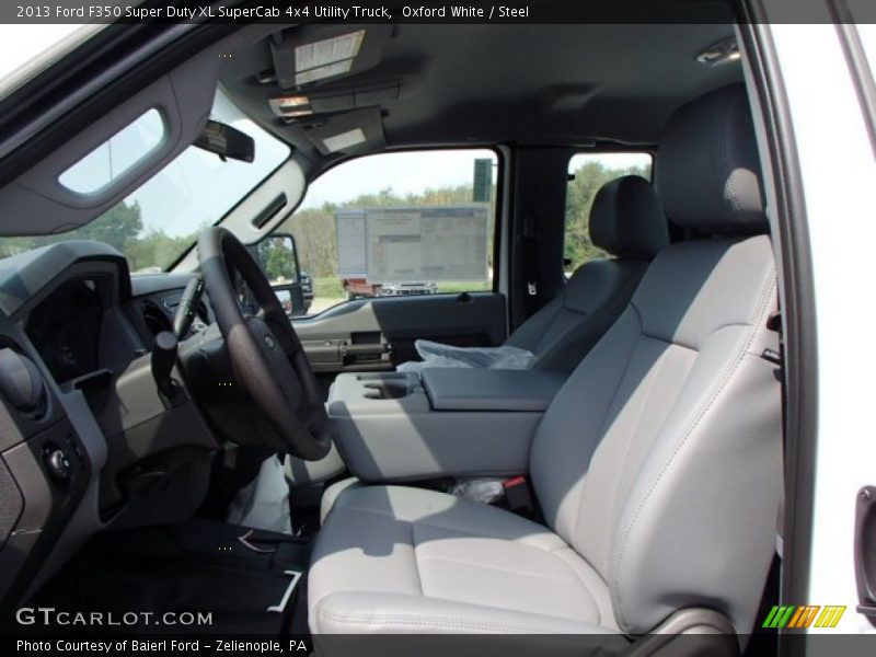 Oxford White / Steel 2013 Ford F350 Super Duty XL SuperCab 4x4 Utility Truck