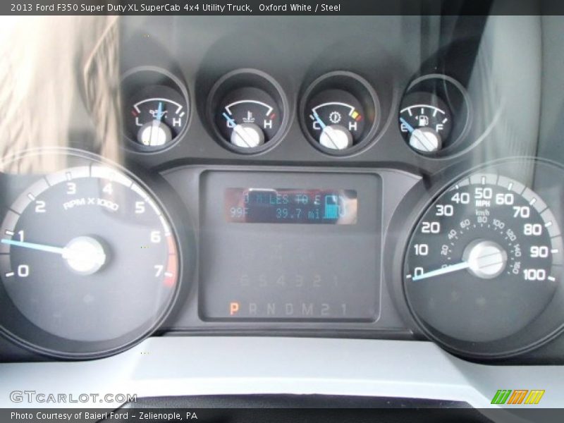 Oxford White / Steel 2013 Ford F350 Super Duty XL SuperCab 4x4 Utility Truck