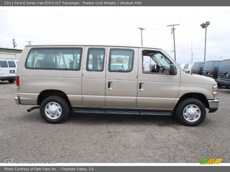 Pueblo Gold Metallic / Medium Flint 2011 Ford E Series Van E350 XLT Passenger
