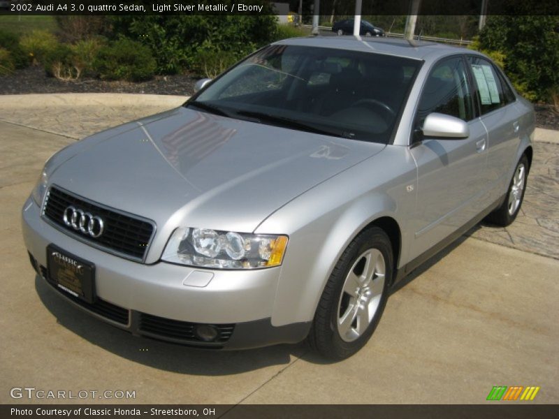 Light Silver Metallic / Ebony 2002 Audi A4 3.0 quattro Sedan