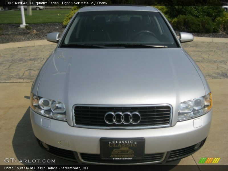Light Silver Metallic / Ebony 2002 Audi A4 3.0 quattro Sedan