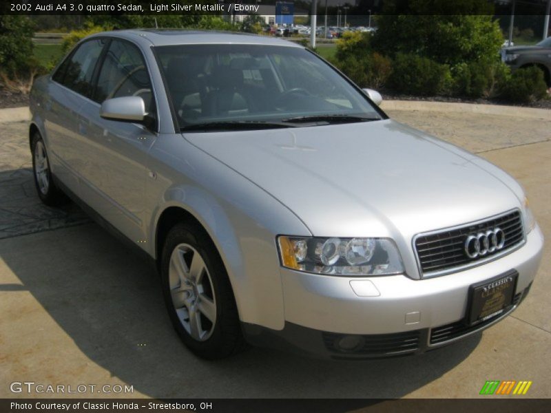 Light Silver Metallic / Ebony 2002 Audi A4 3.0 quattro Sedan