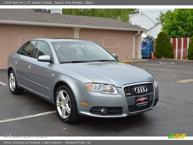 Quartz Grey Metallic / Black 2008 Audi A4 2.0T quattro Sedan