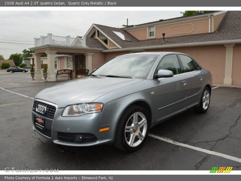 Quartz Grey Metallic / Black 2008 Audi A4 2.0T quattro Sedan