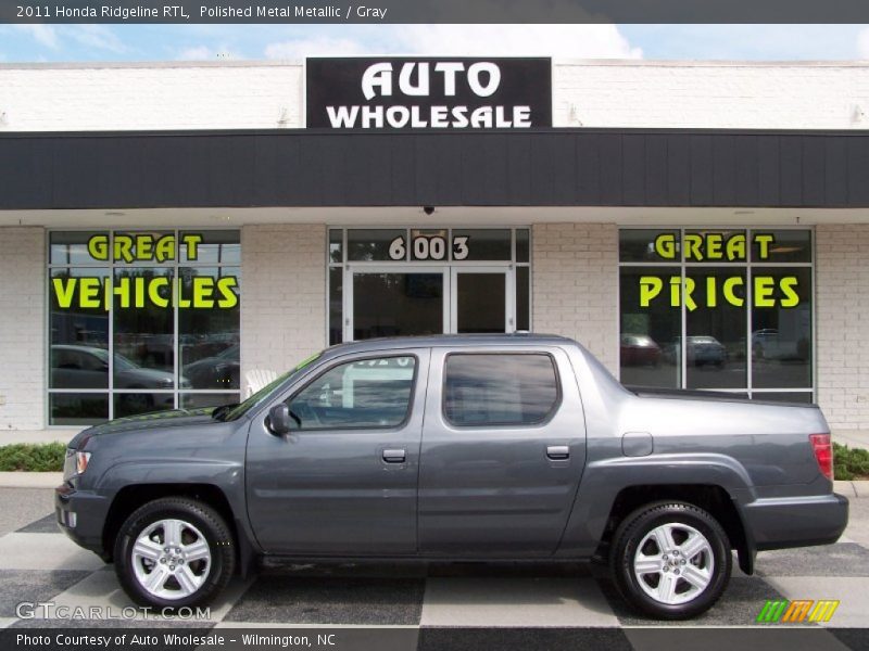 Polished Metal Metallic / Gray 2011 Honda Ridgeline RTL