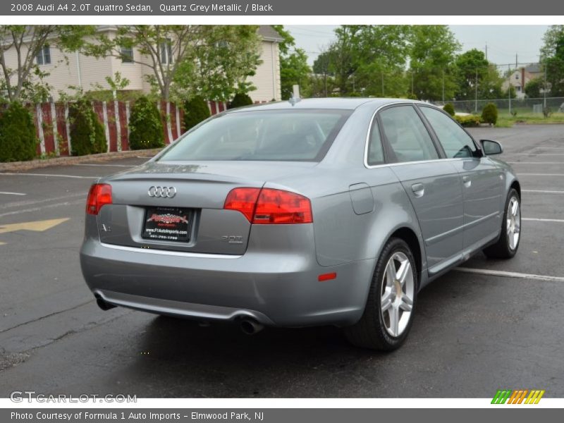 Quartz Grey Metallic / Black 2008 Audi A4 2.0T quattro Sedan
