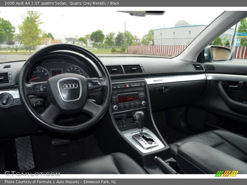 Quartz Grey Metallic / Black 2008 Audi A4 2.0T quattro Sedan