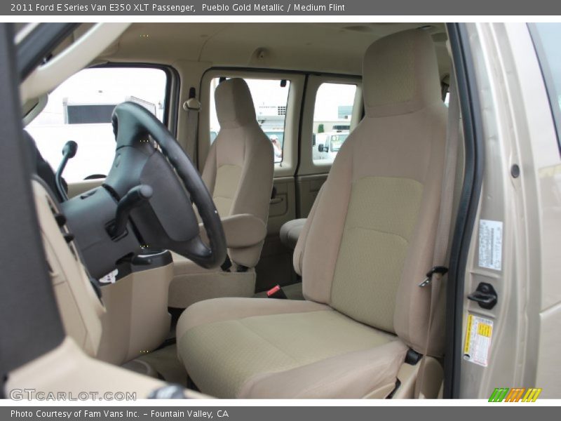 Pueblo Gold Metallic / Medium Flint 2011 Ford E Series Van E350 XLT Passenger