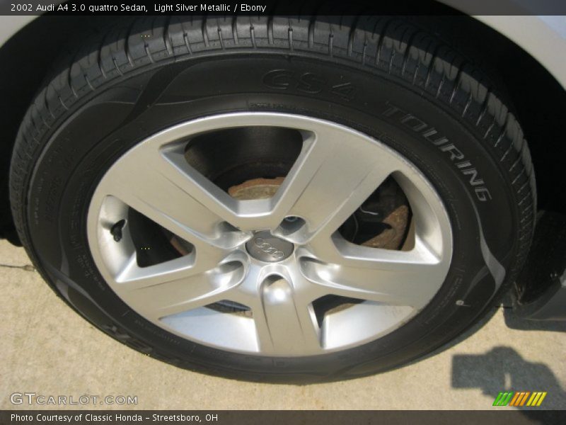 Light Silver Metallic / Ebony 2002 Audi A4 3.0 quattro Sedan