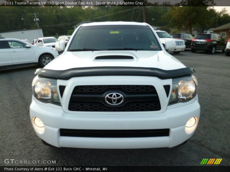Super White / Graphite Gray 2011 Toyota Tacoma V6 TRD Sport Double Cab 4x4