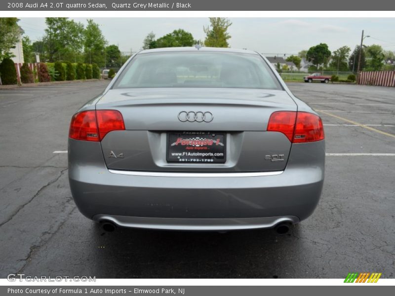Quartz Grey Metallic / Black 2008 Audi A4 2.0T quattro Sedan
