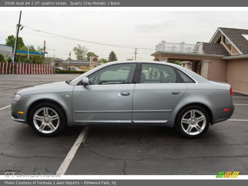 Quartz Grey Metallic / Black 2008 Audi A4 2.0T quattro Sedan