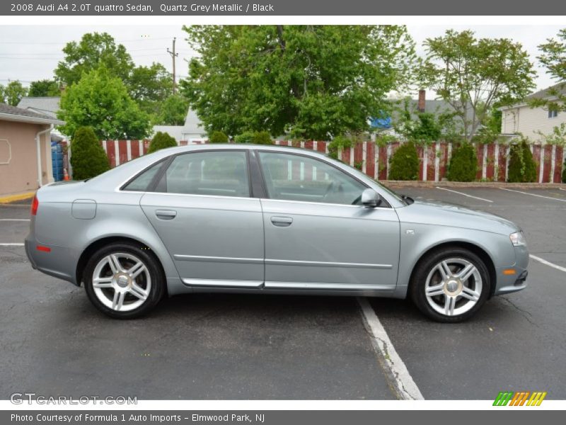 Quartz Grey Metallic / Black 2008 Audi A4 2.0T quattro Sedan