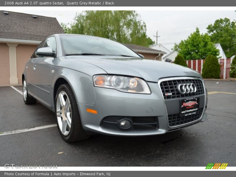 Quartz Grey Metallic / Black 2008 Audi A4 2.0T quattro Sedan