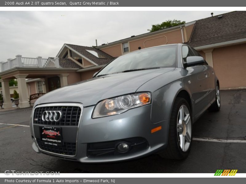 Quartz Grey Metallic / Black 2008 Audi A4 2.0T quattro Sedan