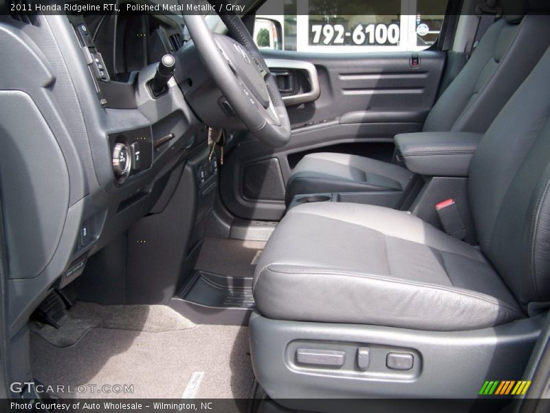 Polished Metal Metallic / Gray 2011 Honda Ridgeline RTL