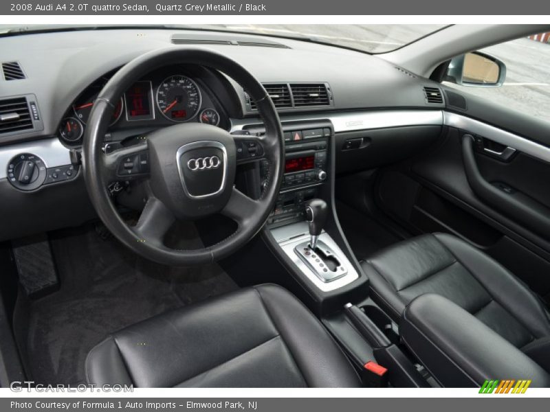 Quartz Grey Metallic / Black 2008 Audi A4 2.0T quattro Sedan