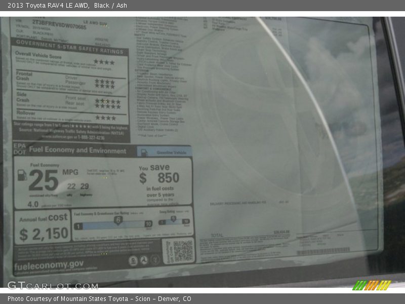 Black / Ash 2013 Toyota RAV4 LE AWD