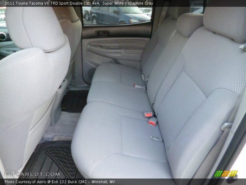 Super White / Graphite Gray 2011 Toyota Tacoma V6 TRD Sport Double Cab 4x4