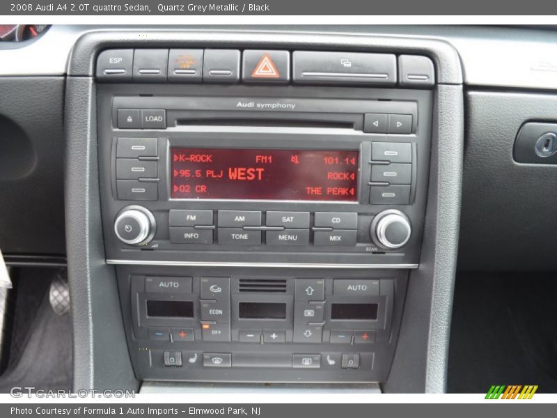 Quartz Grey Metallic / Black 2008 Audi A4 2.0T quattro Sedan