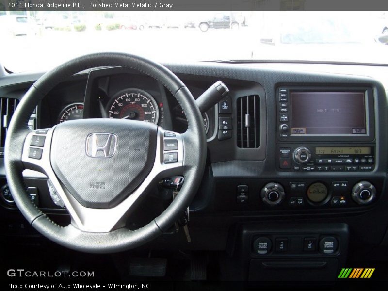 Polished Metal Metallic / Gray 2011 Honda Ridgeline RTL