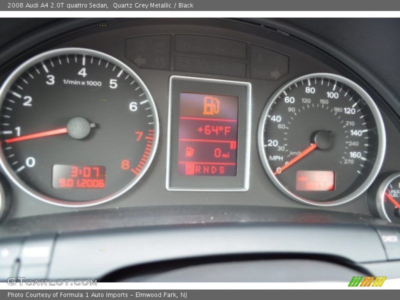 Quartz Grey Metallic / Black 2008 Audi A4 2.0T quattro Sedan