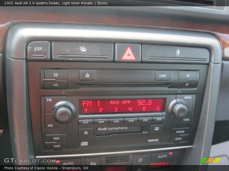 Audio System of 2002 A4 3.0 quattro Sedan