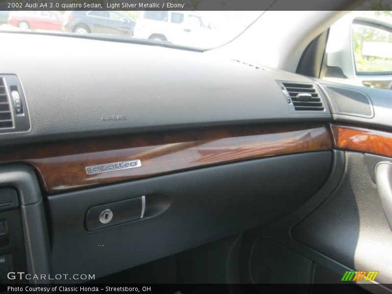 Light Silver Metallic / Ebony 2002 Audi A4 3.0 quattro Sedan
