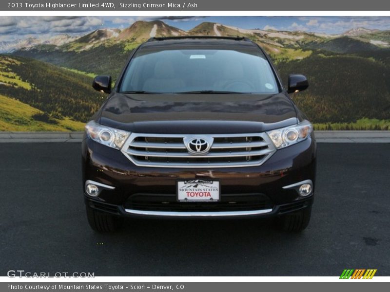 Sizzling Crimson Mica / Ash 2013 Toyota Highlander Limited 4WD