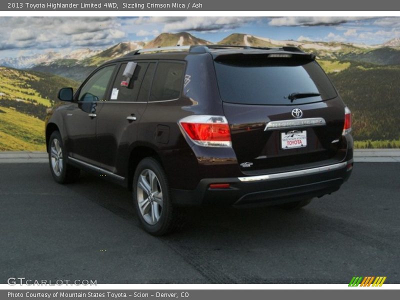 Sizzling Crimson Mica / Ash 2013 Toyota Highlander Limited 4WD