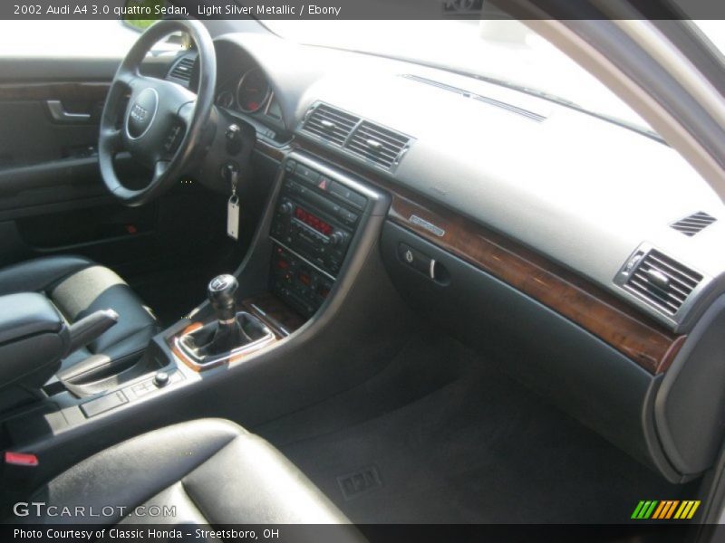 Light Silver Metallic / Ebony 2002 Audi A4 3.0 quattro Sedan