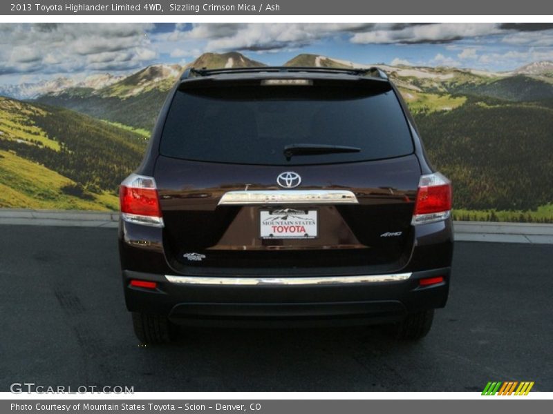 Sizzling Crimson Mica / Ash 2013 Toyota Highlander Limited 4WD