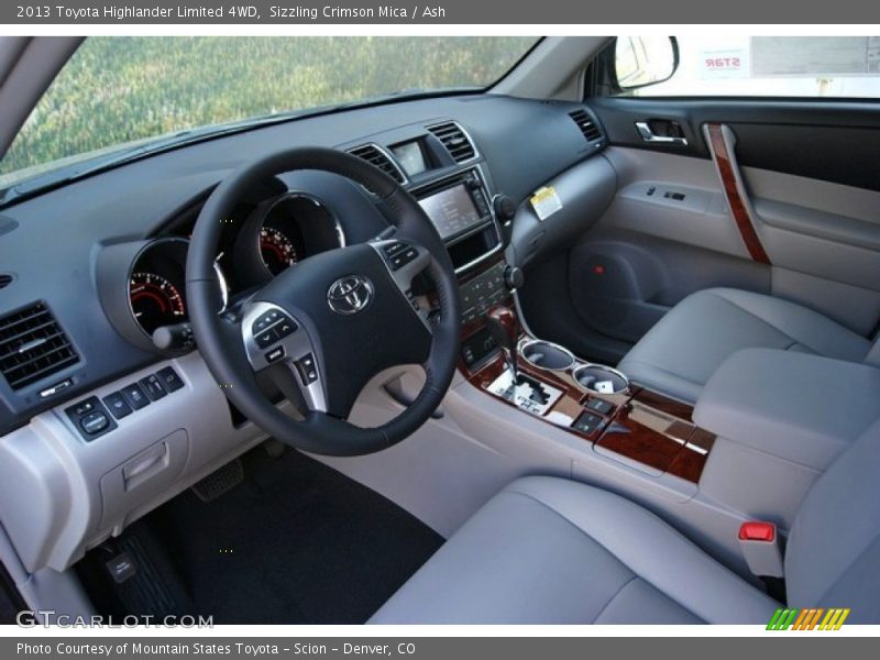 Sizzling Crimson Mica / Ash 2013 Toyota Highlander Limited 4WD