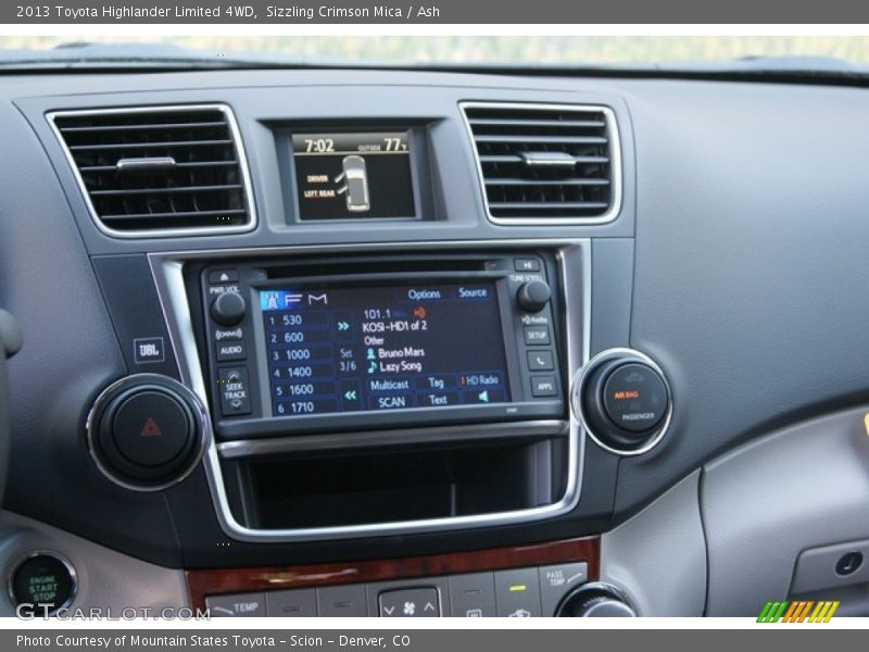 Sizzling Crimson Mica / Ash 2013 Toyota Highlander Limited 4WD